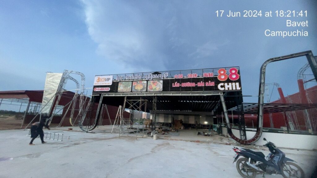 Thi công bảng hiệu tại Bavet, Thi công bảng hiệu tại Phnompenh, Thi công bảng hiệu tại Mộc Bài