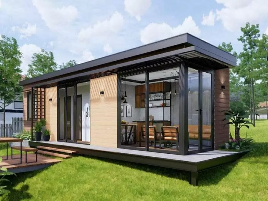 Mẫu nhà lắp ghép thông minh giá rẻ từ 100 triệu, đầy đủ công năng phòng ngủ, bếp, toilet tại Tây Ninh.