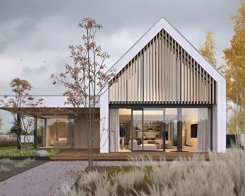 Kiến trúc nhà lắp ghép Scandinavian tối giản, thanh lịch, mang lại không gian sống bình yên tại Tây Ninh.